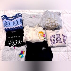 Girls sweatshirt/ hoodie bundle size 6/6x